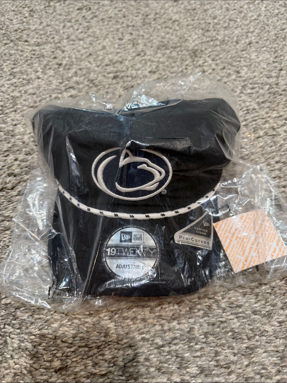 New Era Black Penn State 19TWENTY Adjustable Cap with White Logo